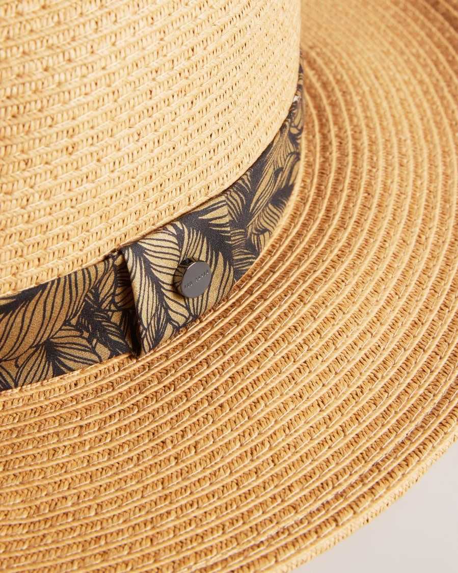 Ted Baker Hurrca Straw Hat Natural | 91645-ZYIU