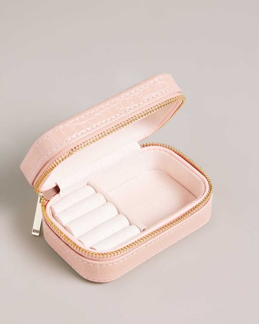 Ted Baker Ivee Mini Jewellery Case Pale Pink | 89436-APKW