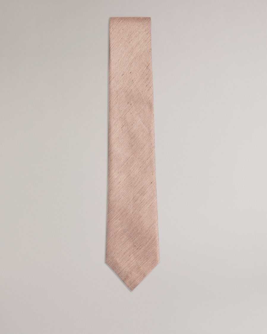 Ted Baker Jamzez Textured Silk Blend Tie Light Brown | 38724-NILH