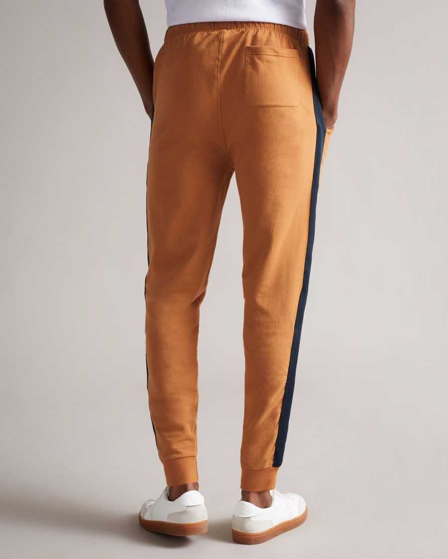 Ted Baker Jayyy Soft Front Seam Joggers Mustard | 38105-GSWE