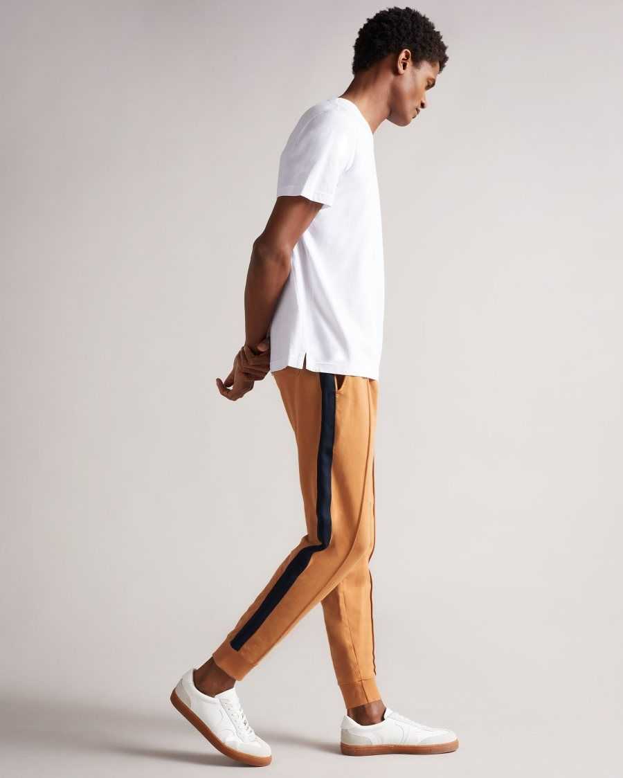 Ted Baker Jayyy Soft Front Seam Joggers Mustard | 38105-GSWE