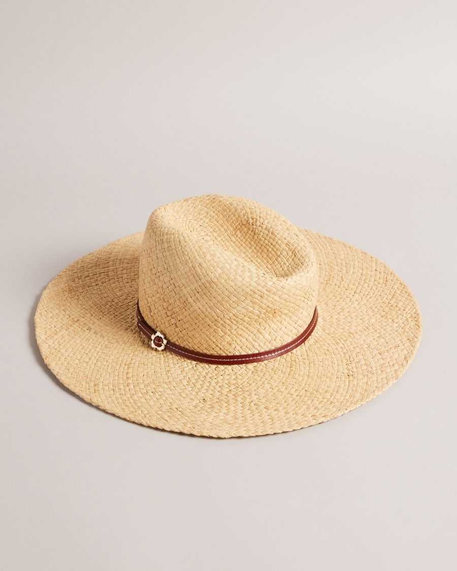 Ted Baker Jenahh Straw Hat Natural | 14395-UMZH