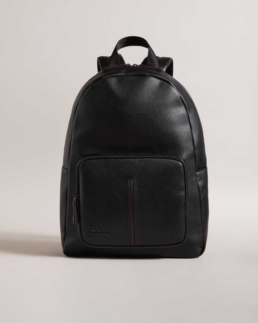 Ted Baker Joss Faux Leather Backpack Black | 06812-DZQY