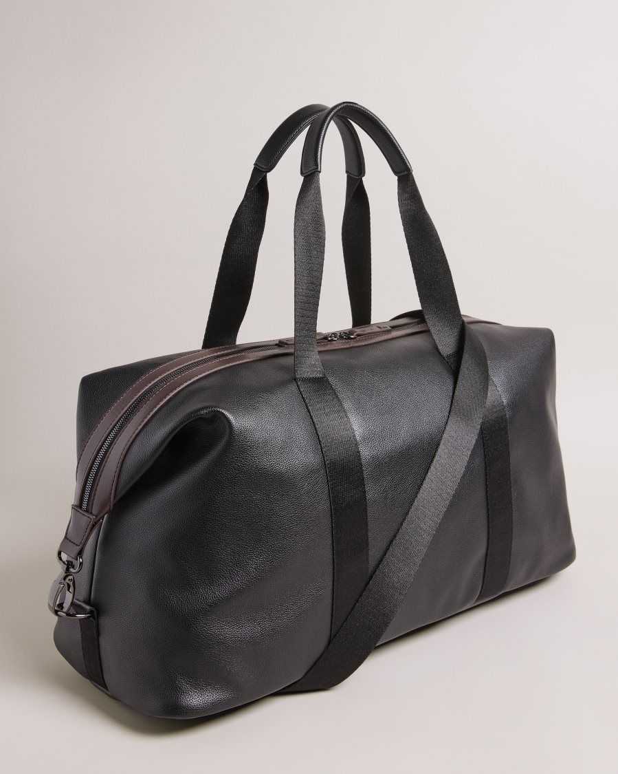 Ted Baker Josua Faux Leather Holdall Black | 69027-IPHO