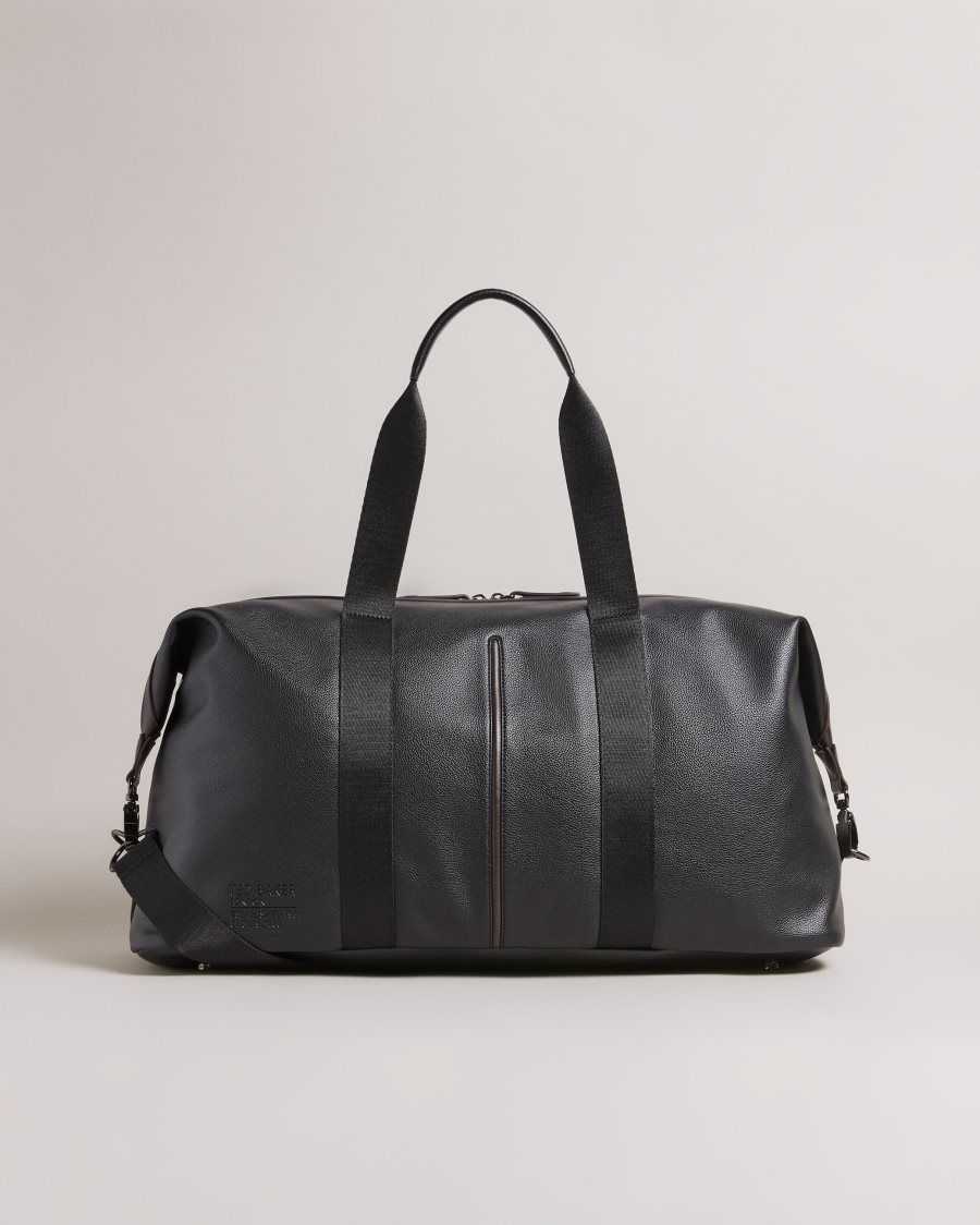 Ted Baker Josua Faux Leather Holdall Black | 69027-IPHO