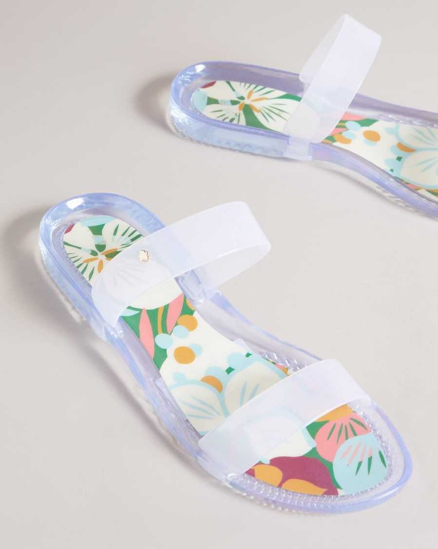 Ted Baker Juleeyy Sunburst Two Strap Jelly Flip Flop Emerald | 05362-XECZ