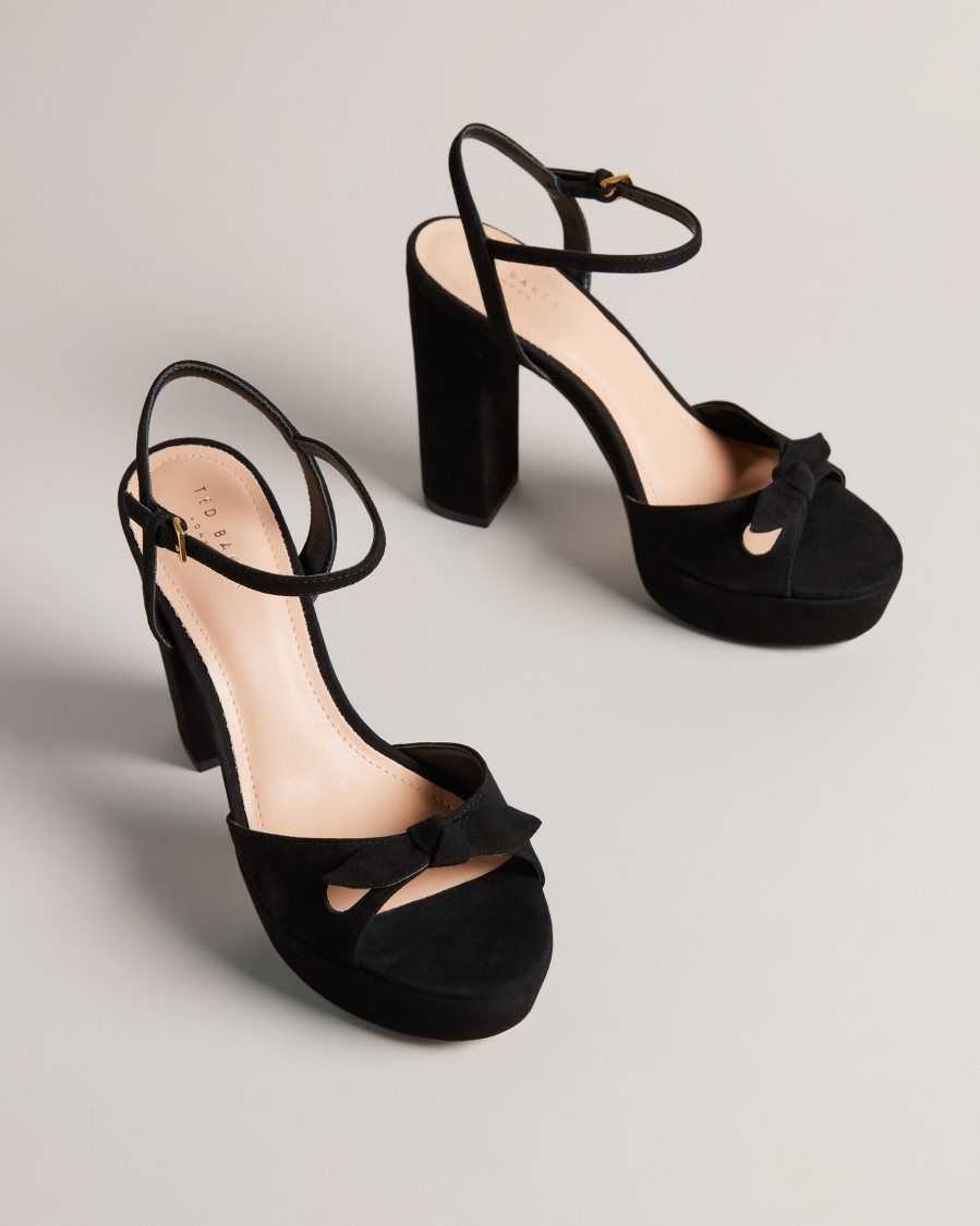 Ted Baker Kayllas Heeled Platform Sandals Black | 07568-EPLQ