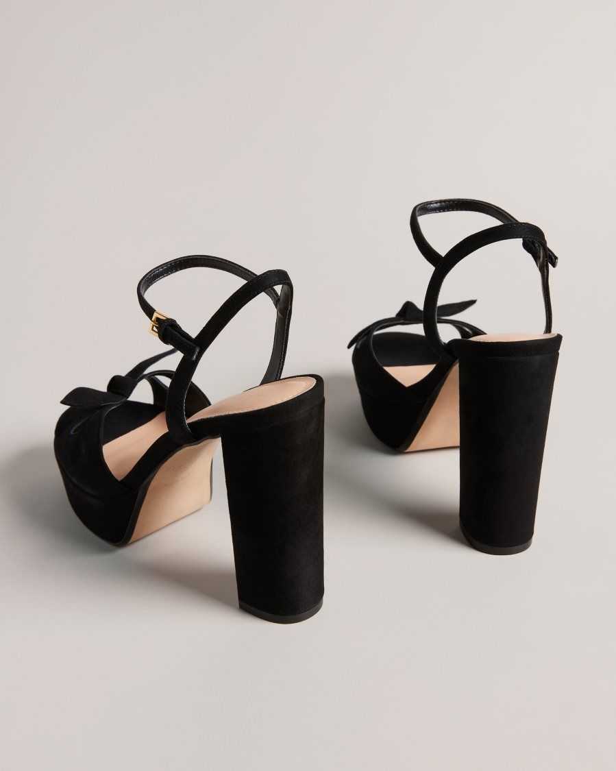 Ted Baker Kayllas Heeled Platform Sandals Black | 07568-EPLQ