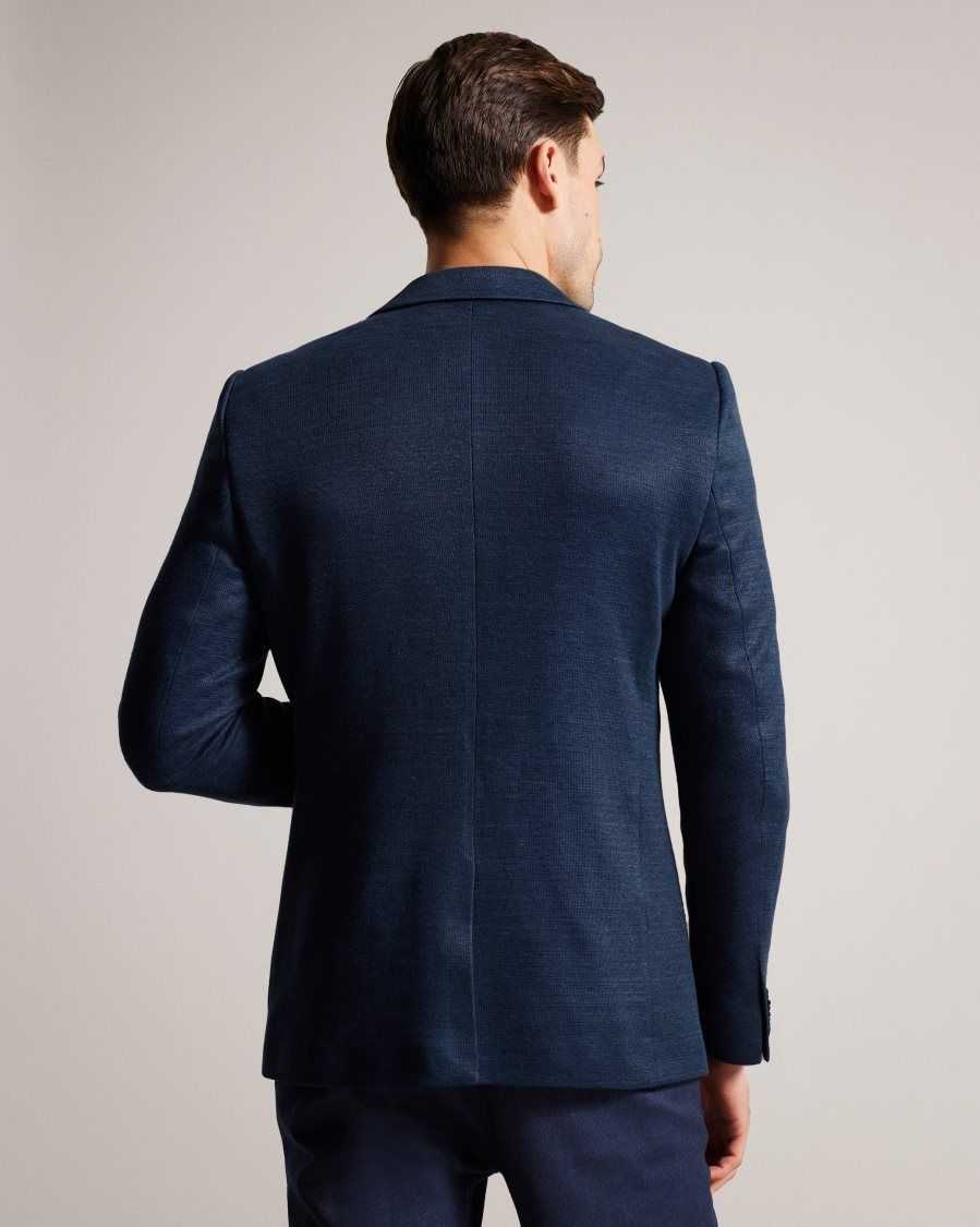 Ted Baker Keanuj Slim Fit Jersey Blazer Navy | 96587-TCYU