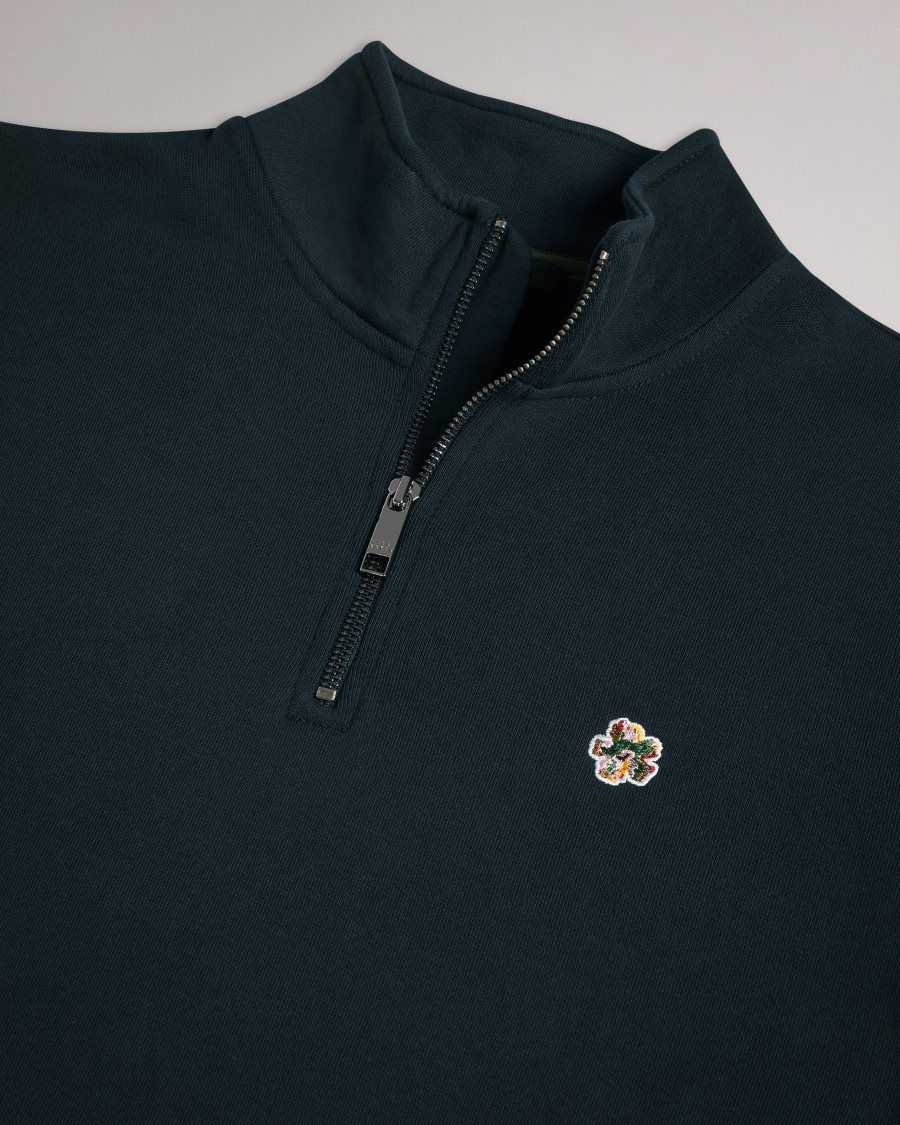 Ted Baker Kilbrn High Neck Sweatshirt Navy | 28514-KCVI