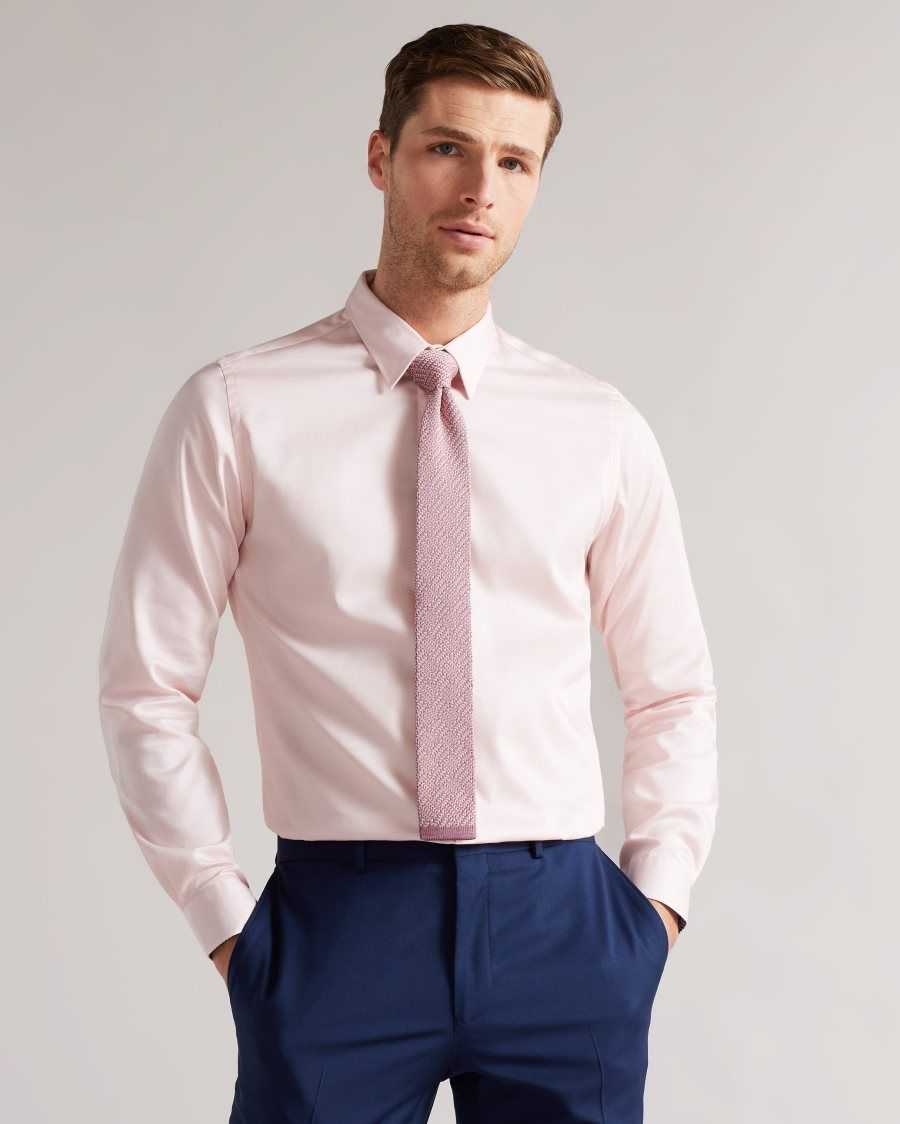 Ted Baker Knitex Knitted Tie Dusky Pink | 70162-TIQZ