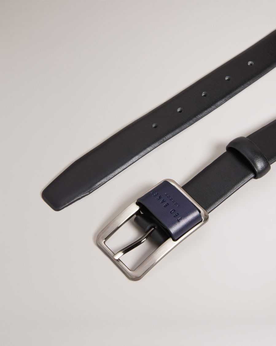 Ted Baker Koen Centre Bar Buckle Belt Black | 72519-VUAY