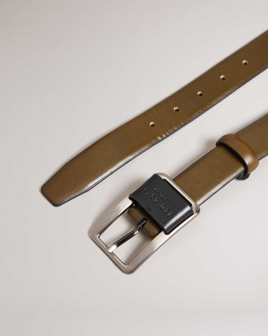 Ted Baker Koen Centre Bar Buckle Belt Brown | 18459-KPZY