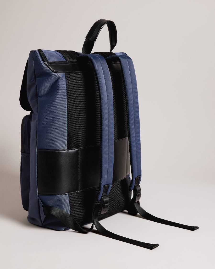 Ted Baker Komute Nylon Backpack Navy | 57849-GKTX