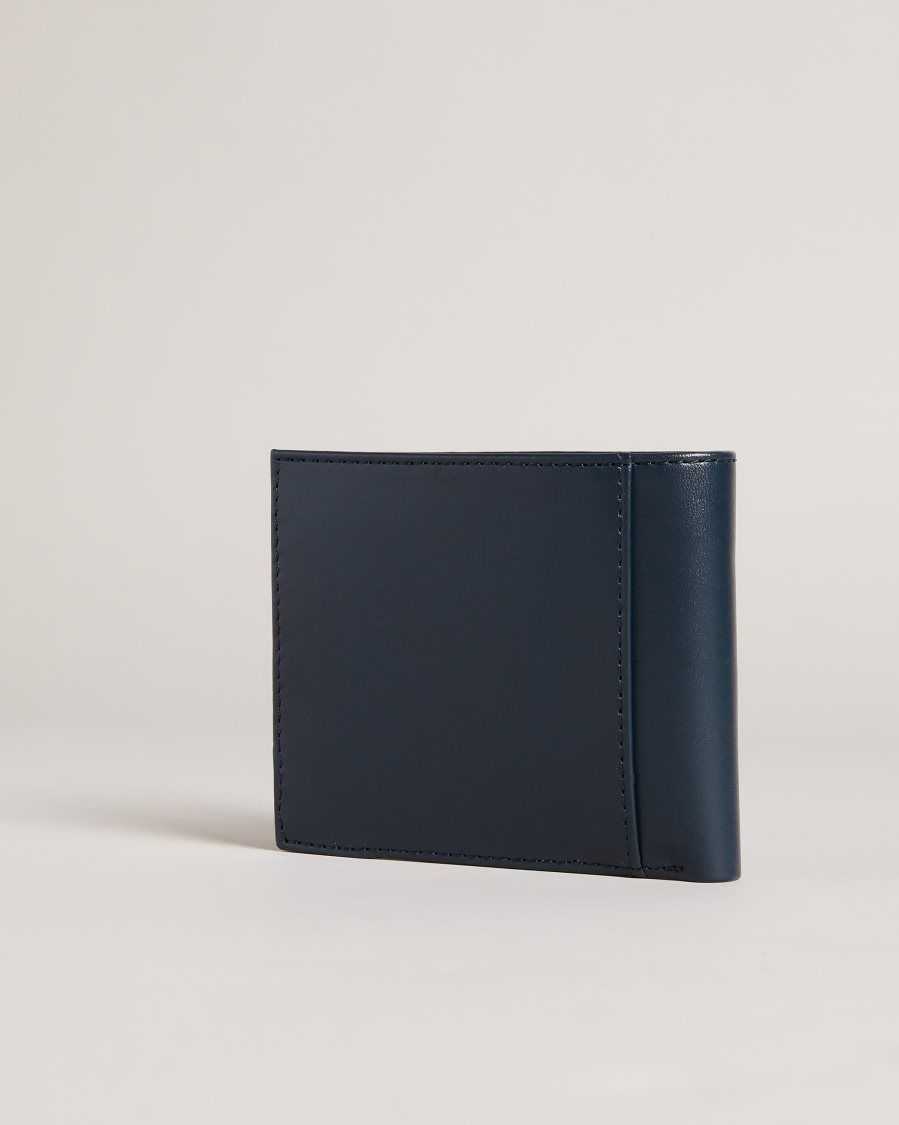 Ted Baker Korning Leather Bifold Wallet Navy | 69124-BSFR