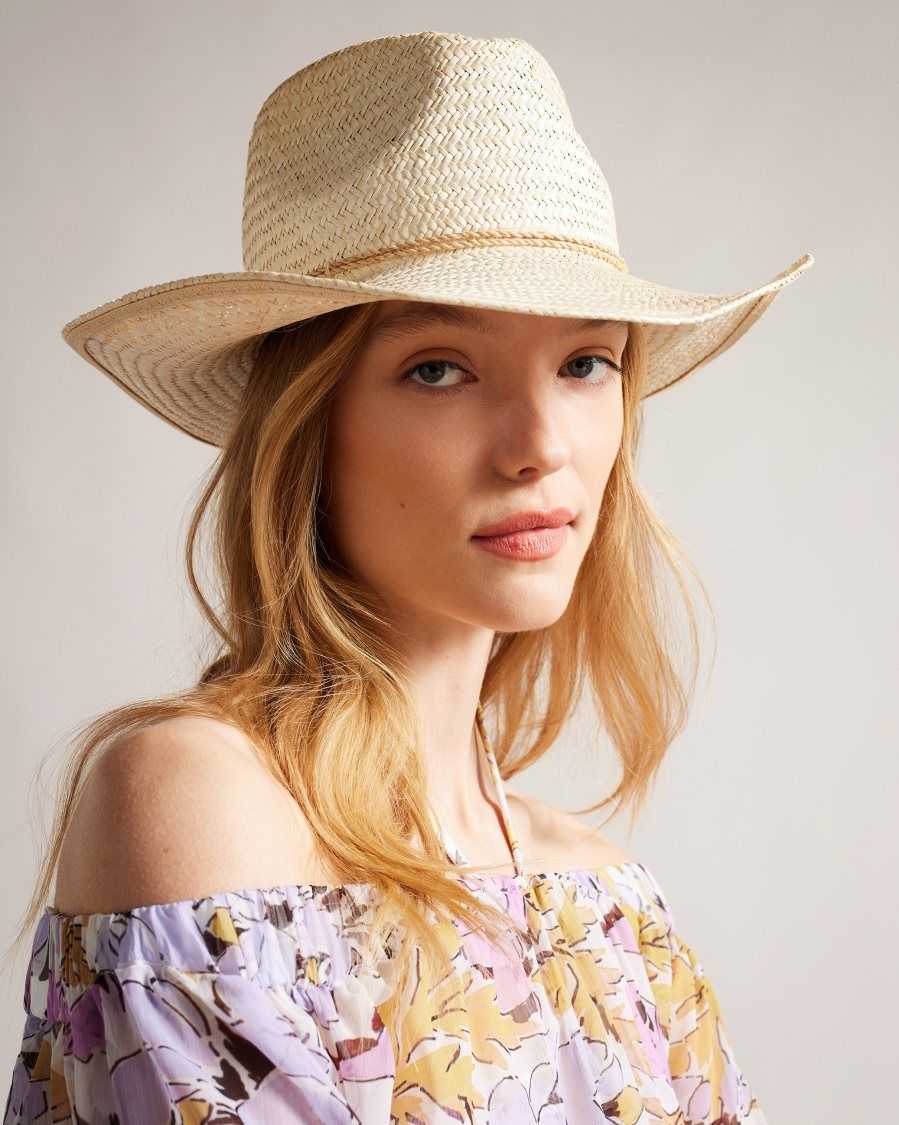 Ted Baker Kyloa Straw Cowboy Hat Natural | 52149-OASC