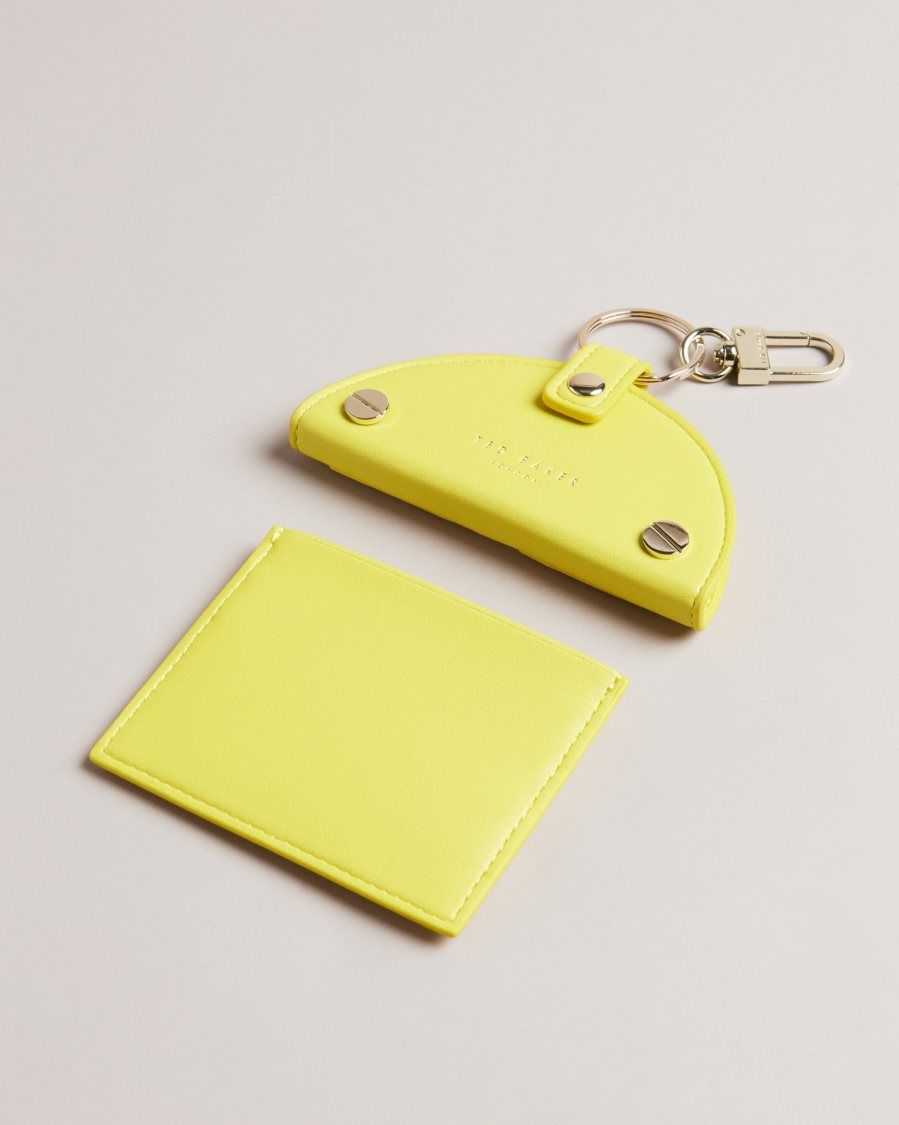 Ted Baker Lemmonn Lemon Slice Keyring and Card Holder Yellow | 42750-QKPL