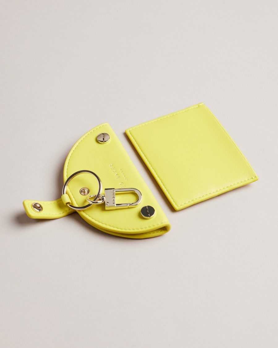 Ted Baker Lemmonn Lemon Slice Keyring and Card Holder Yellow | 42750-QKPL