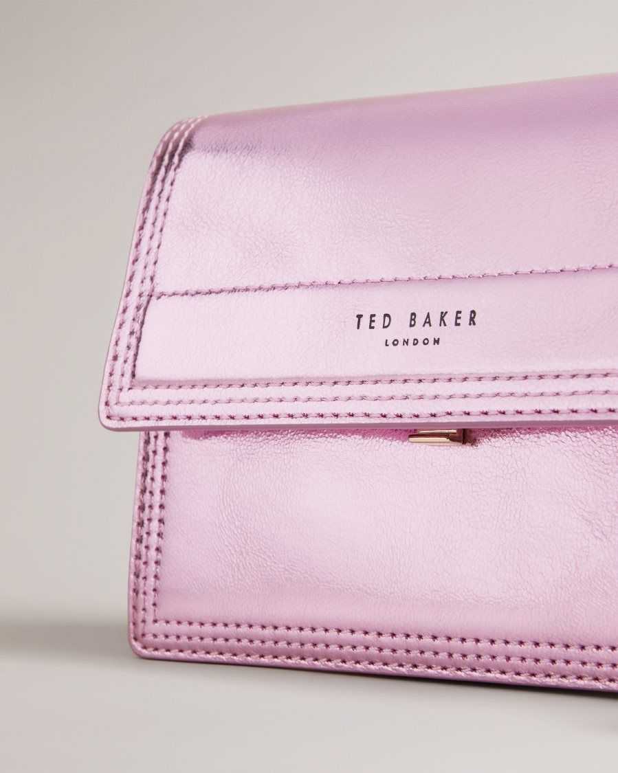 Ted Baker Libbe Leather Crossbody Bag Pink | 75643-NWXK