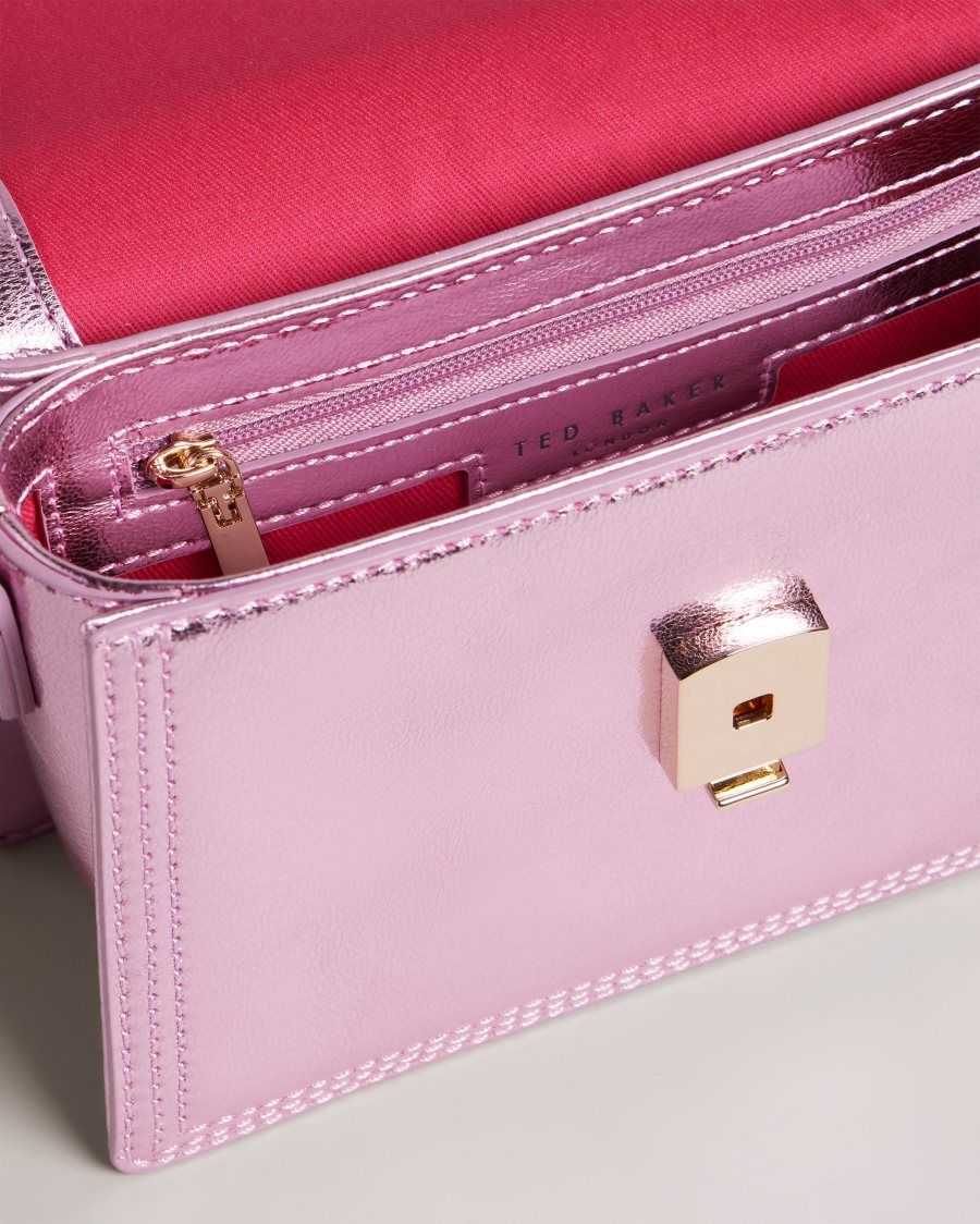 Ted Baker Libbe Leather Crossbody Bag Pink | 75643-NWXK