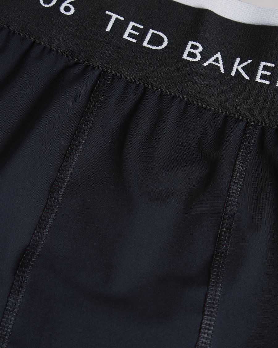 Ted Baker Lleeya Branded Cycling Shorts Black | 27596-LCUS