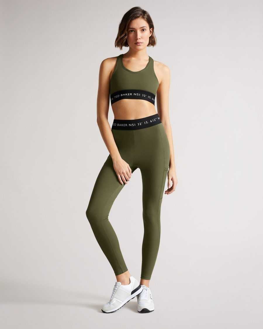 Ted Baker Lluuccy Breathable Racerback Bralette Dark Green | 79086-JEGA