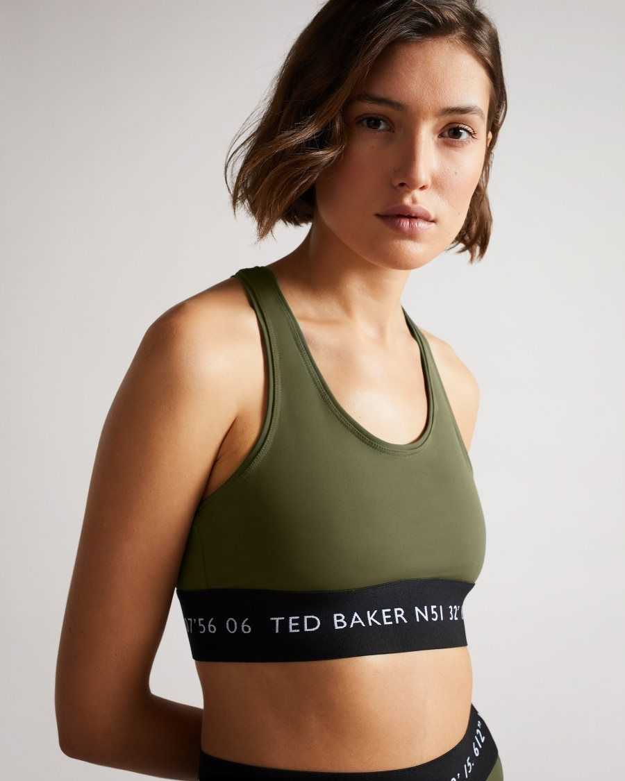 Ted Baker Lluuccy Breathable Racerback Bralette Dark Green | 79086-JEGA