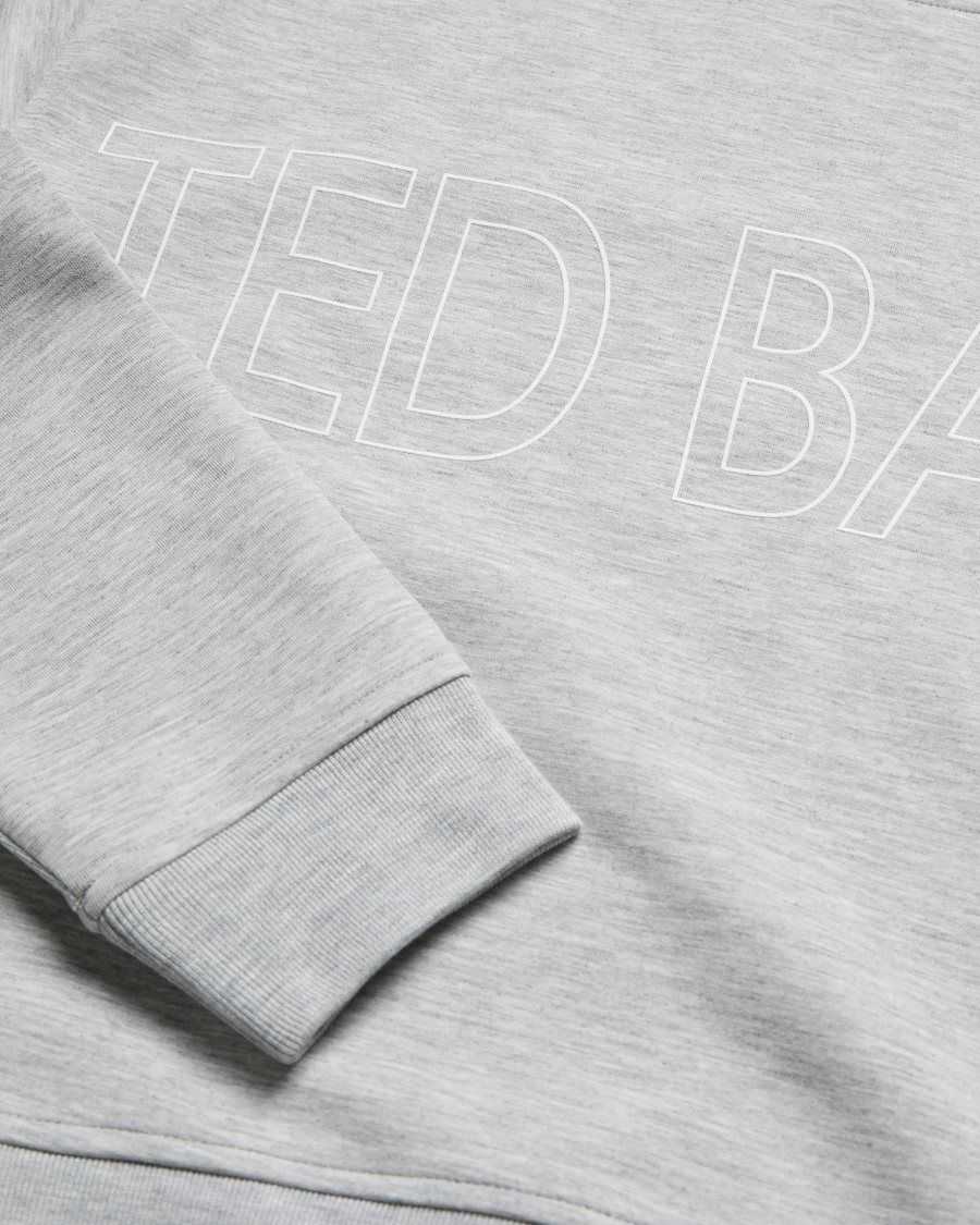 Ted Baker Lorito Logo Sweatshirt Grey | 52704-WVBO