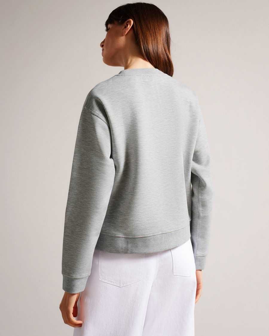 Ted Baker Lorito Logo Sweatshirt Grey | 52704-WVBO