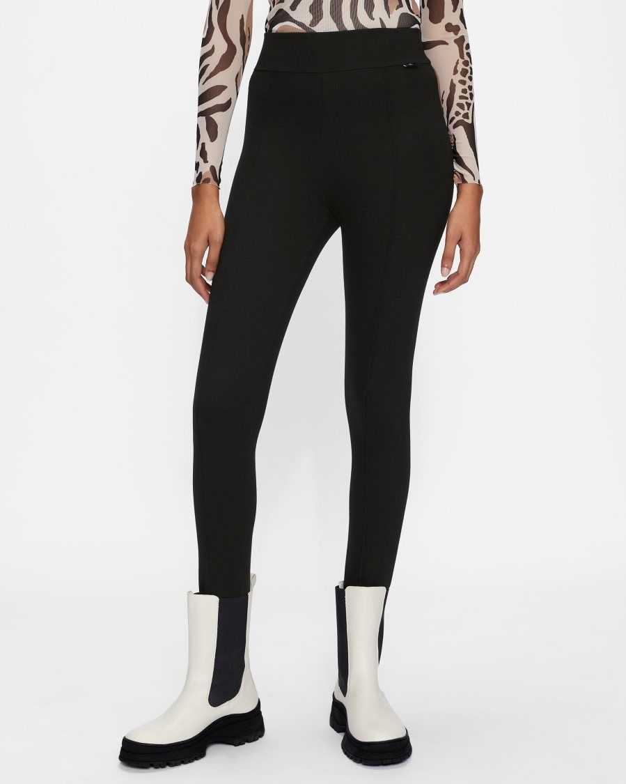 Ted Baker Lorraz Jersey Stirrup Leggings Black | 07462-VUTE