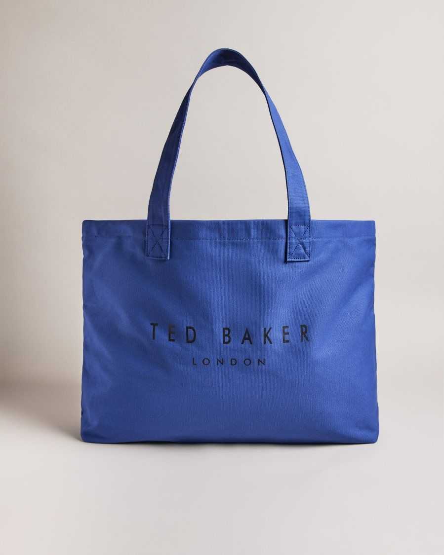 Ted Baker Lukkee Branded Tote Bag Navy | 32496-QFIK