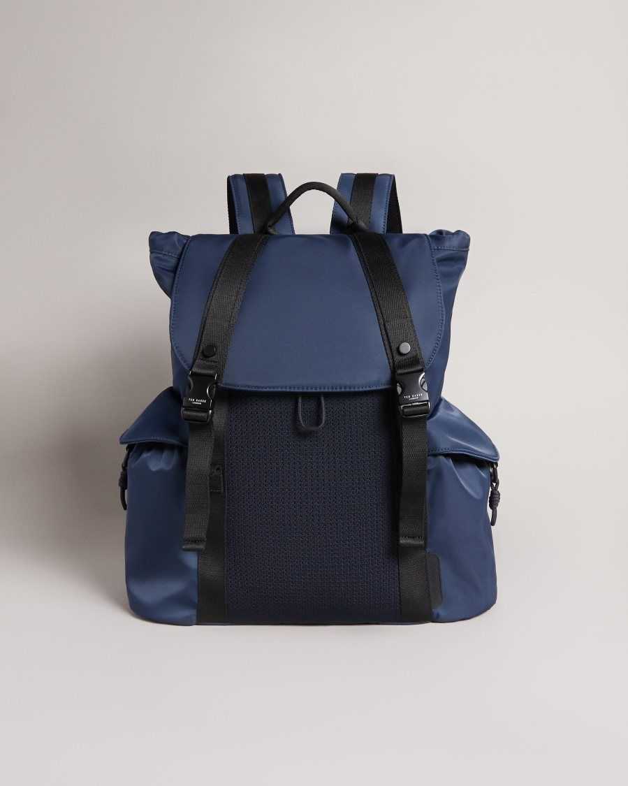 Ted Baker Masha Knit Nylon Backpack Navy | 87309-EVDR