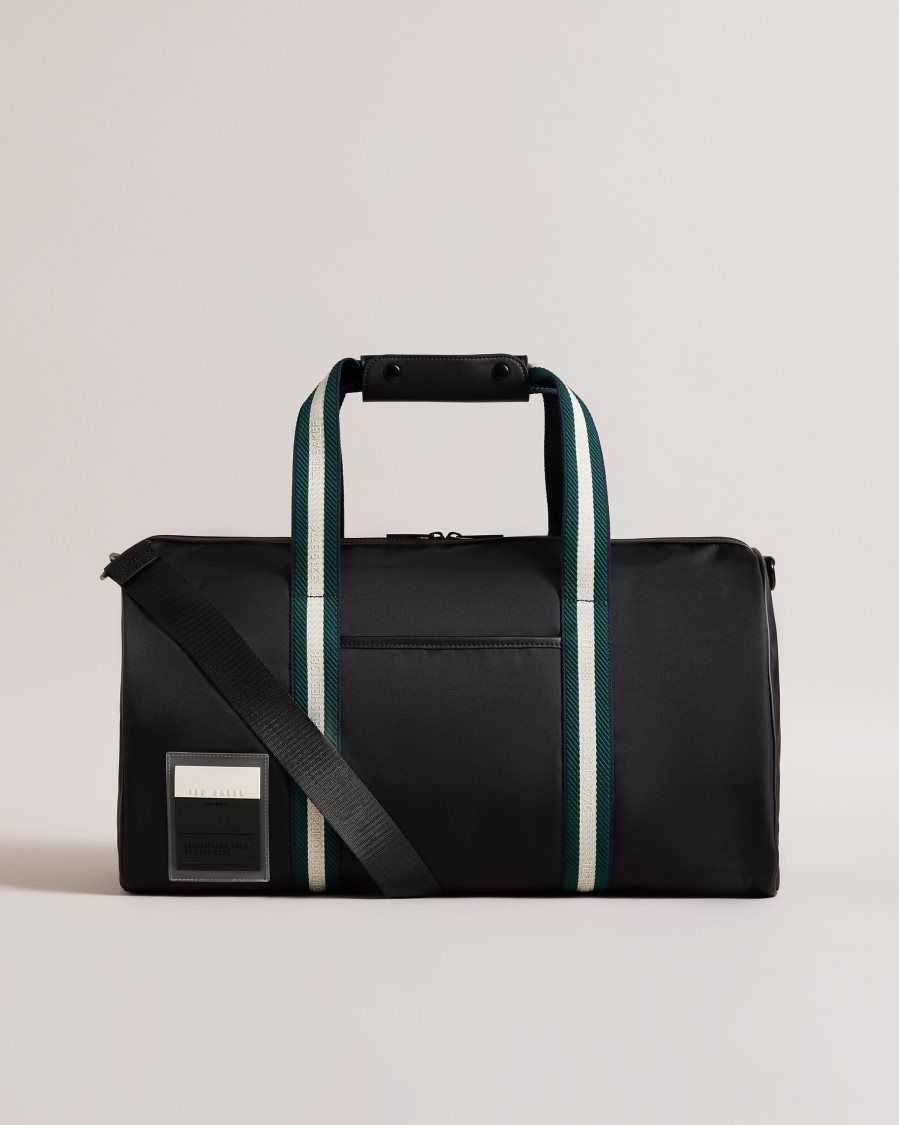 Ted Baker Matique Twill Retro Sport Holdall Black | 65723-SBZG