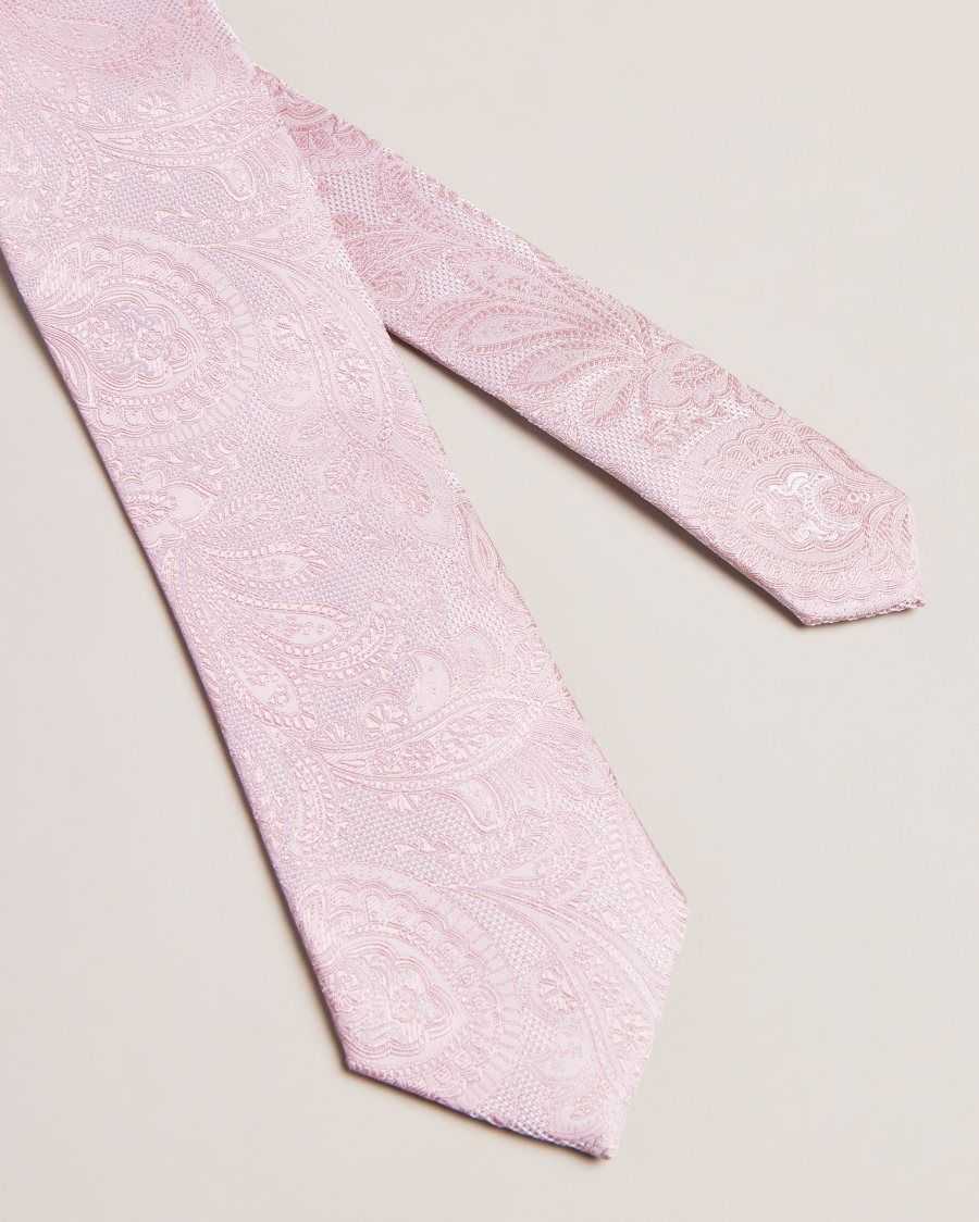 Ted Baker Meews Paisley Silk Tie Dusky Pink | 78091-ELVP