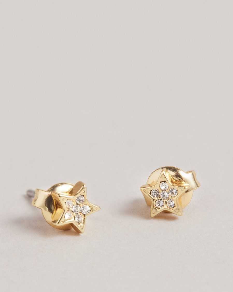 Ted Baker Melanyy Celestial Stud Earrings Gift Set Gold Colour | 78019-HJQC