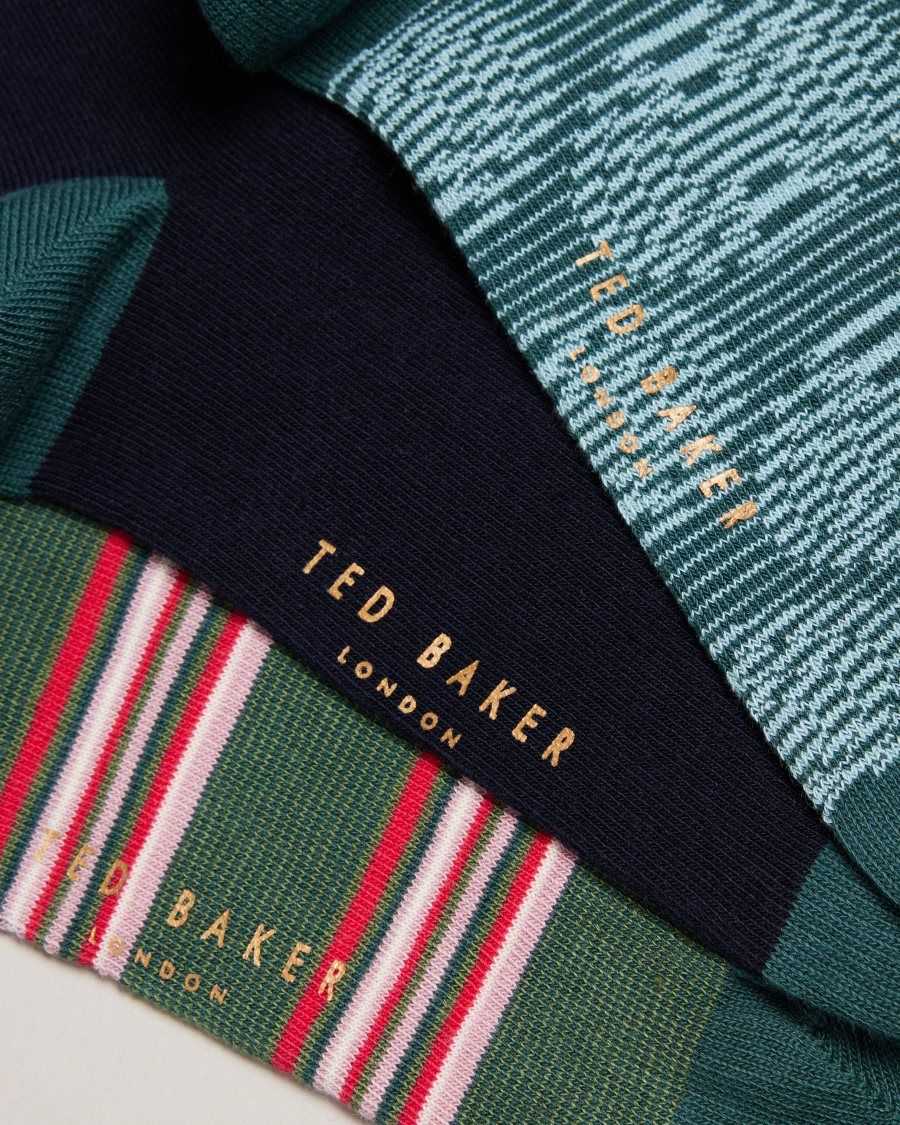 Ted Baker Metoyou Three Pack Of Assorted Socks Assorted | 54308-DREJ