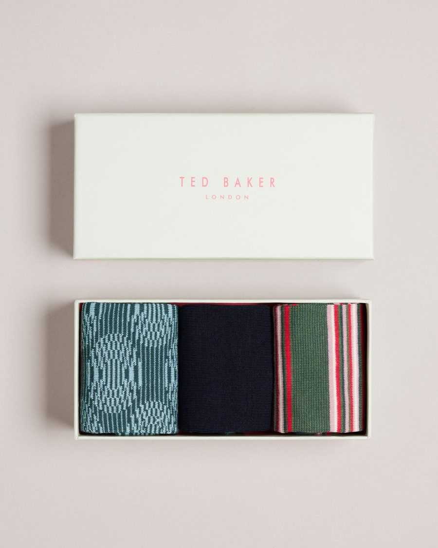 Ted Baker Metoyou Three Pack Of Assorted Socks Assorted | 54308-DREJ