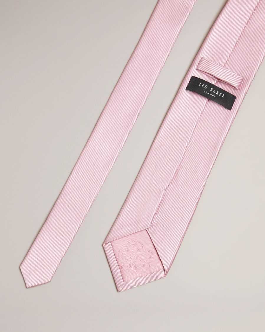 Ted Baker Moorez Ottoman Silk Tie Light Pink | 31749-SAND