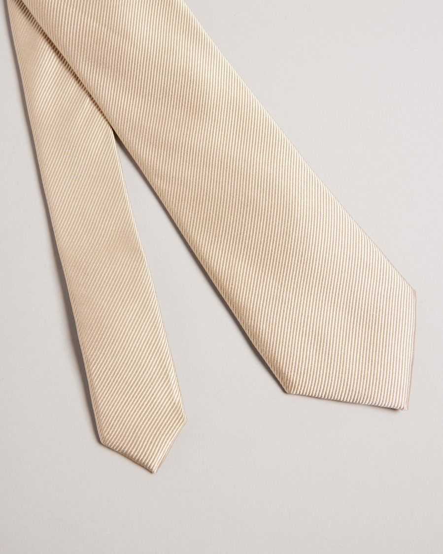 Ted Baker Moorez Ottoman Silk Tie Natural | 63825-UTNO