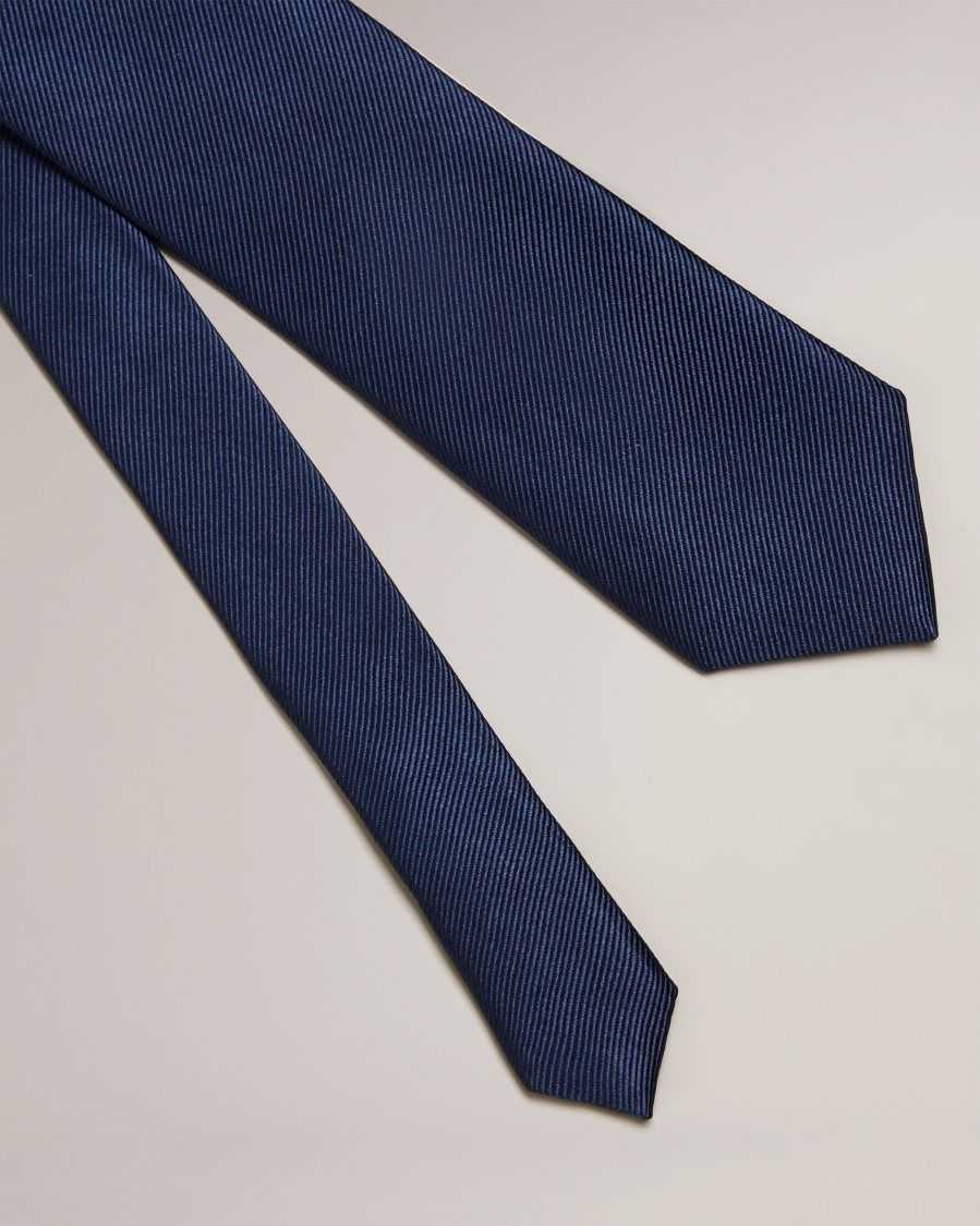 Ted Baker Moorez Ottoman Silk Tie Navy | 47012-GNVC