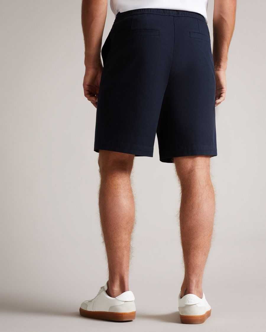 Ted Baker Mordon Twill Drawstring Shorts Dark Navy | 03184-VCGU