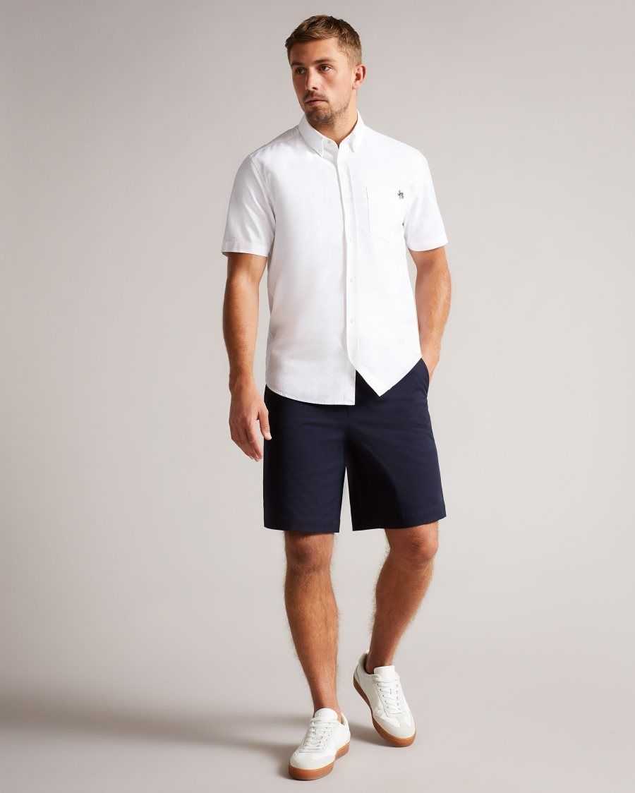 Ted Baker Mordon Twill Drawstring Shorts Dark Navy | 03184-VCGU