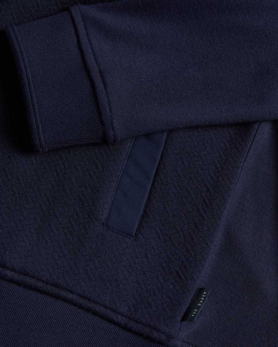 Ted Baker Multy Textured Zip Through Jacket Navy | 61324-USHB