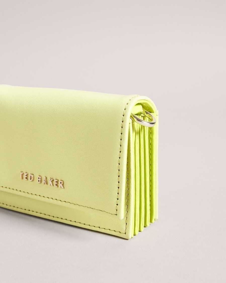 Ted Baker Munika Multi Compartment Card Holder Lime | 68154-VLIX