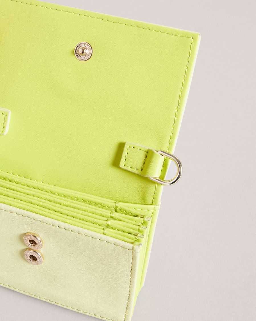 Ted Baker Munika Multi Compartment Card Holder Lime | 71649-QRBC