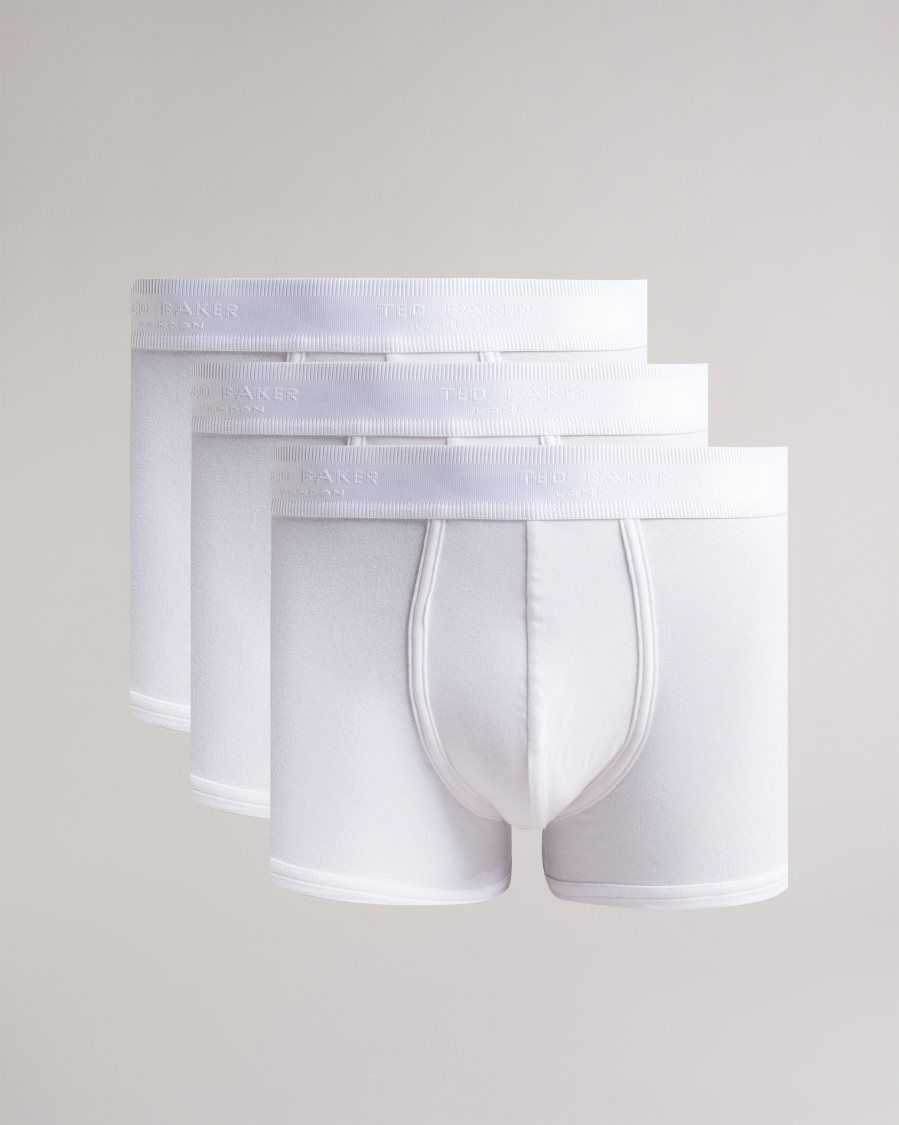 Ted Baker Nael 3 Pack Trunks White | 50948-MEPA