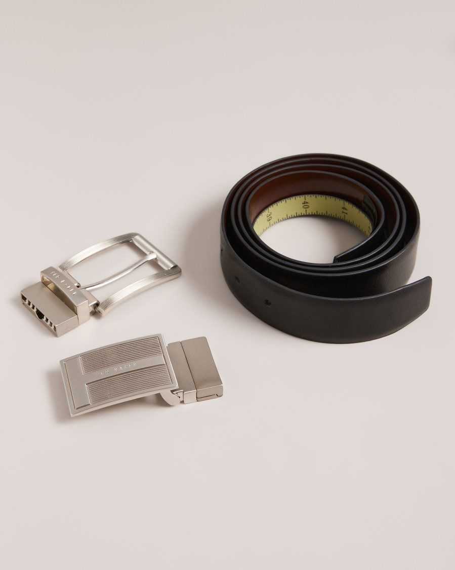 Ted Baker Newbey Belt In A Box Black | 72156-IXLU