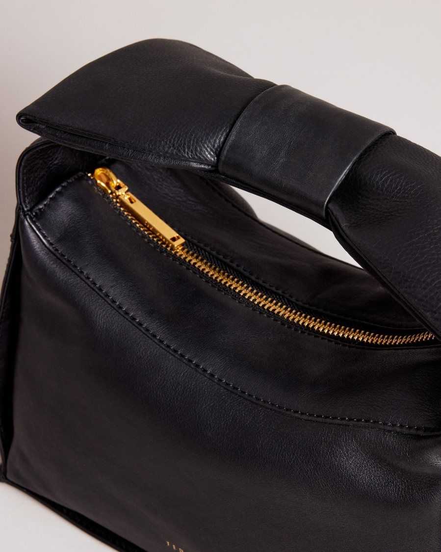 Ted Baker Niasin Bow Detail Crossbody Bag Black | 19786-OUKH