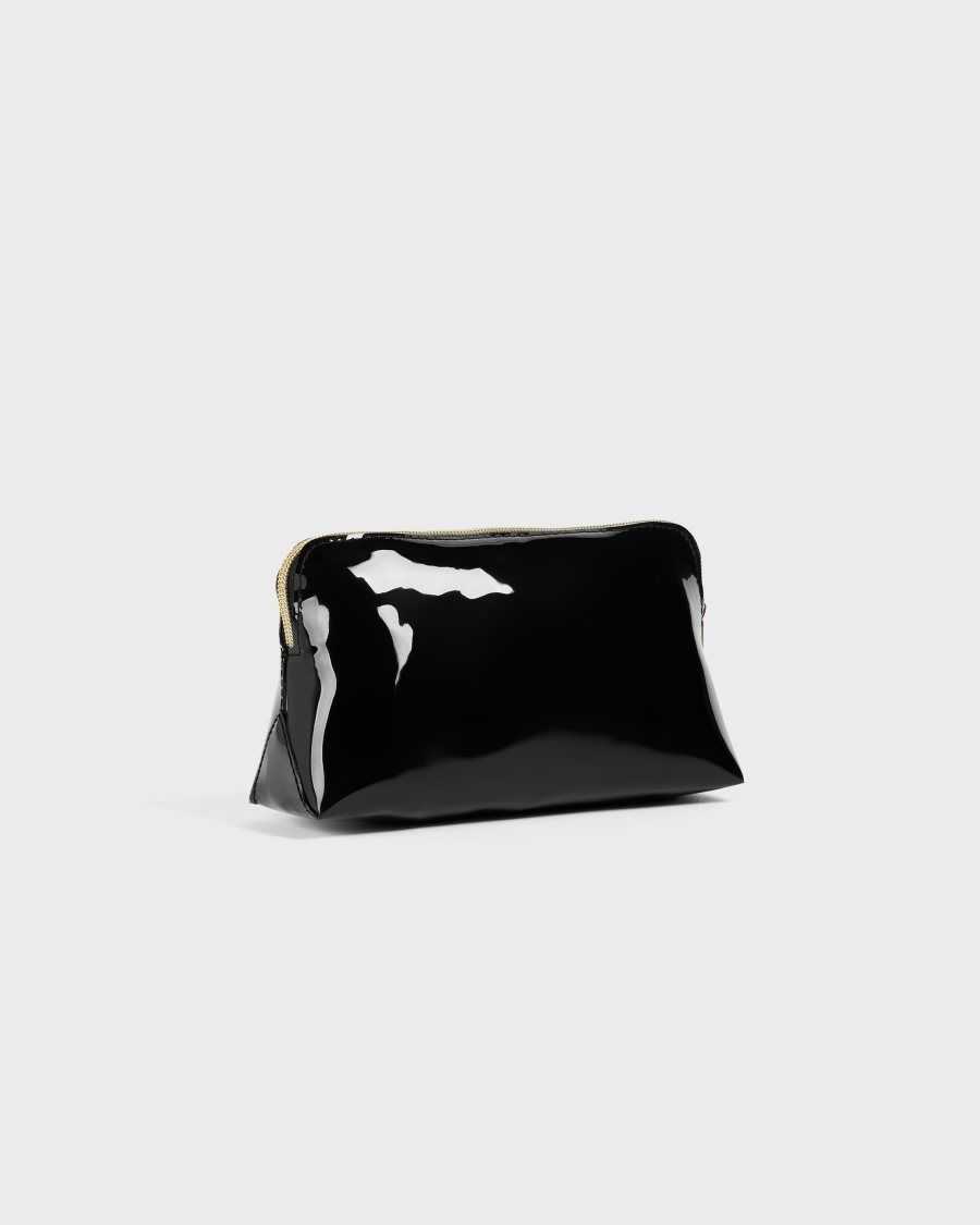 Ted Baker Nicolai Knot Bow Makeup Bag Black | 14506-NBZL