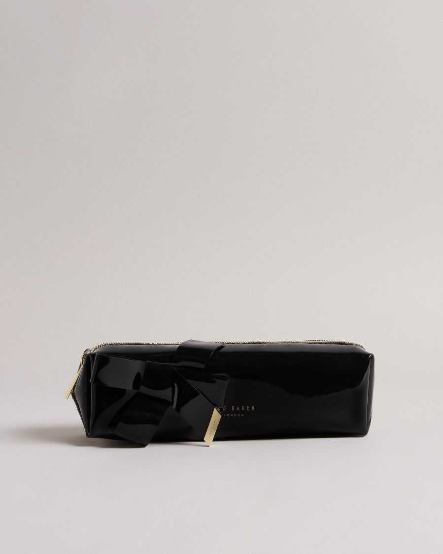 Ted Baker Nikara Knot Bow Brush Case Black | 01297-OIAL